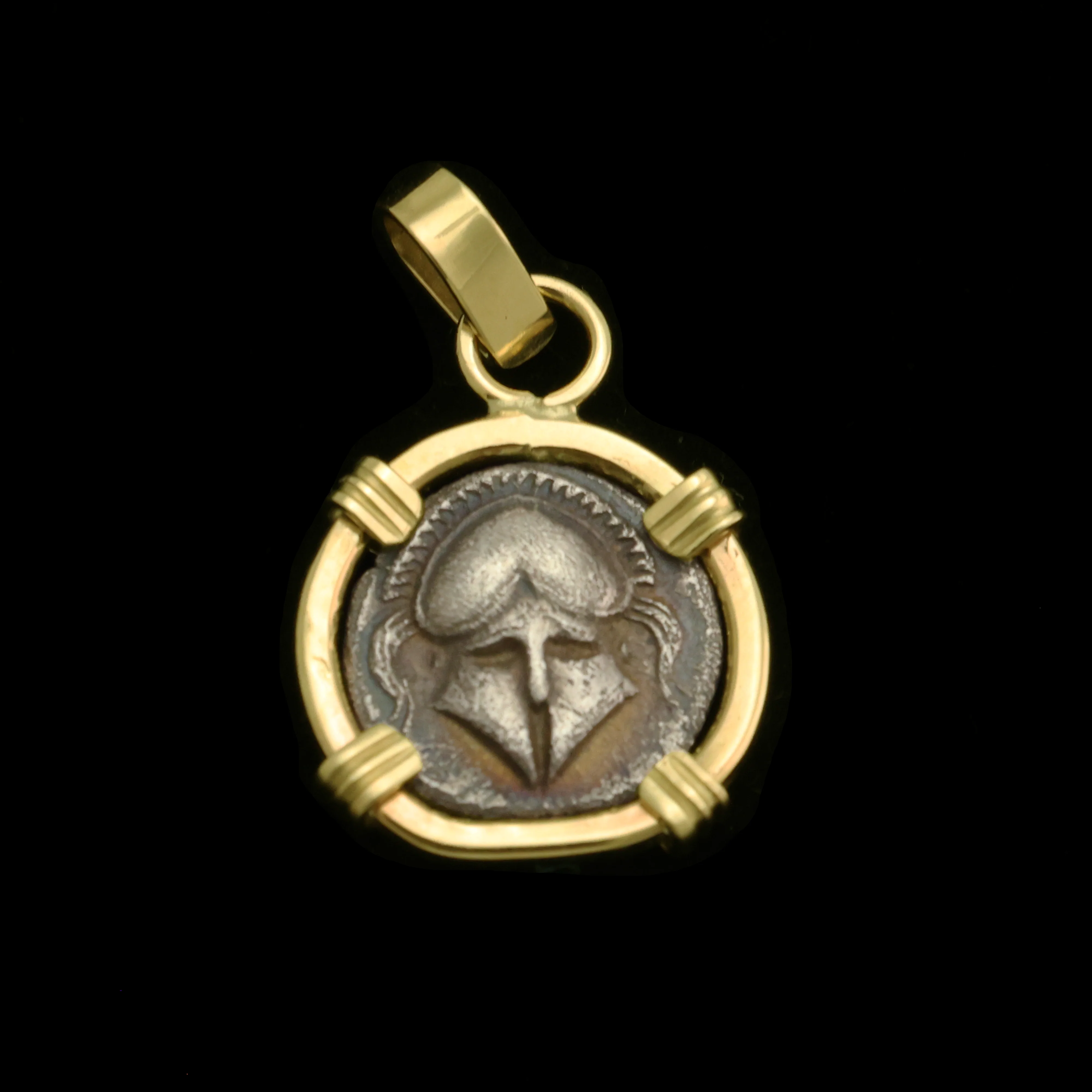 Ancient Greek Helmet Pendant