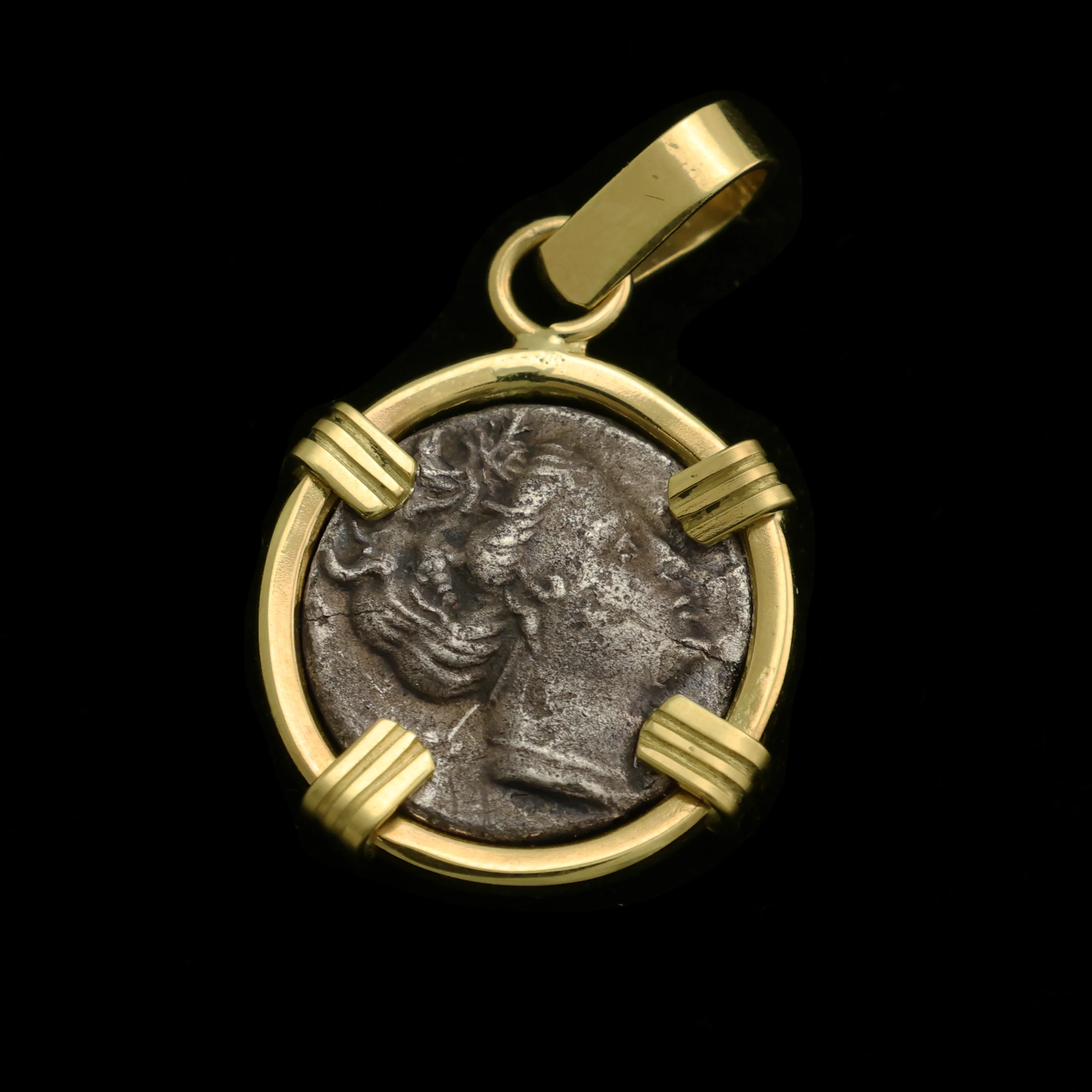 Ancient Greek Nymph Coin Pendant - Image 2