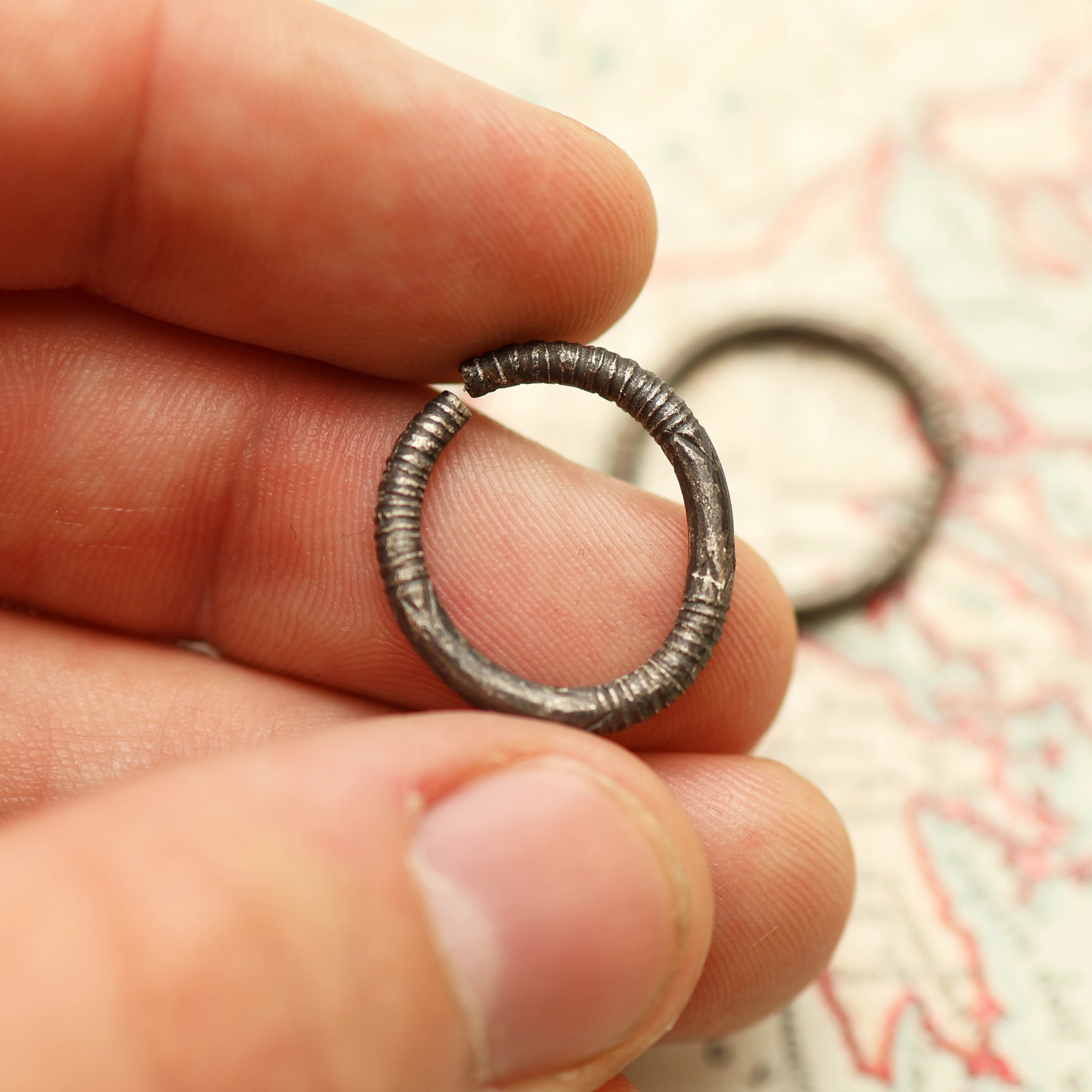 Ancient Greek Silver Earrings - Image 3