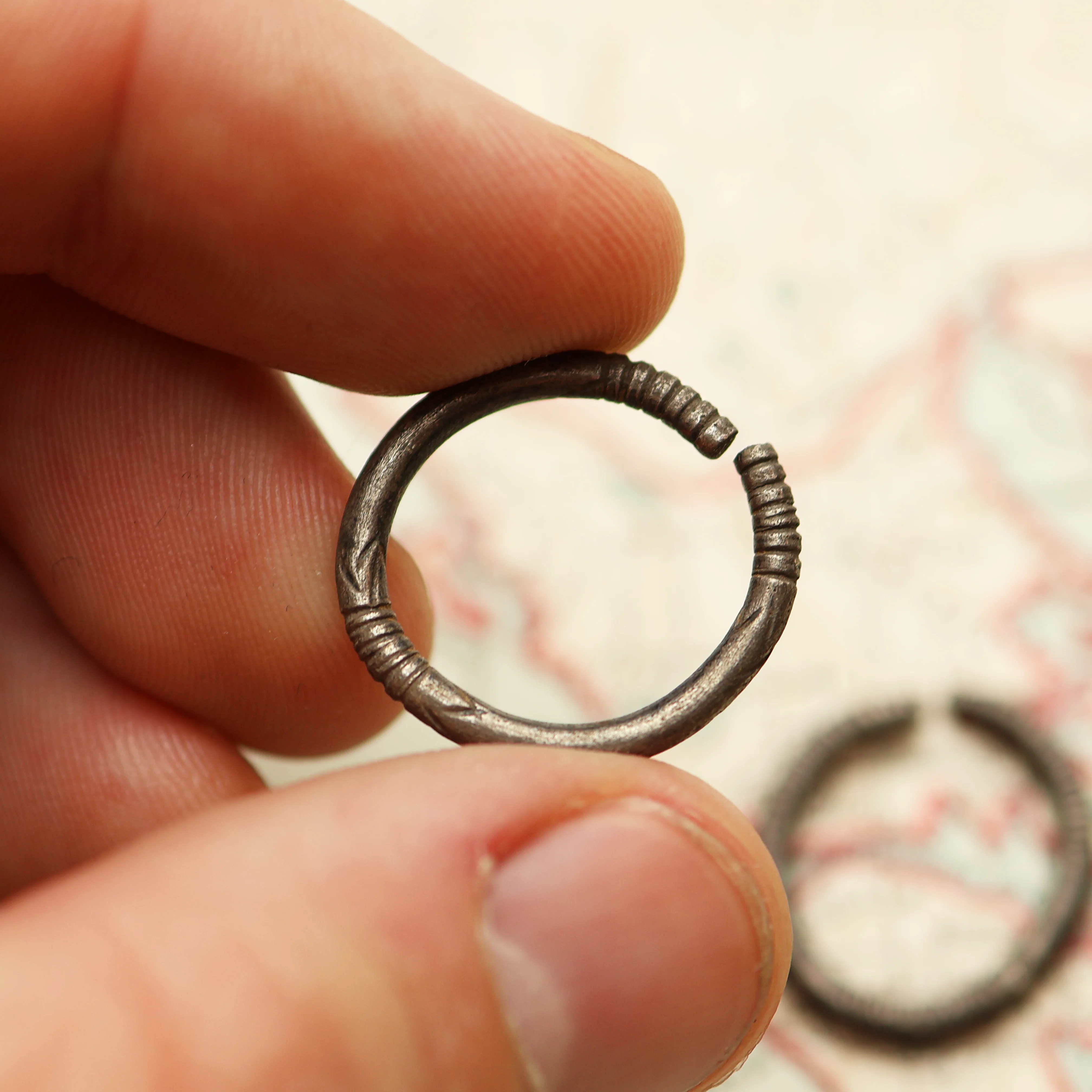 Ancient Greek Silver Earrings - Image 4