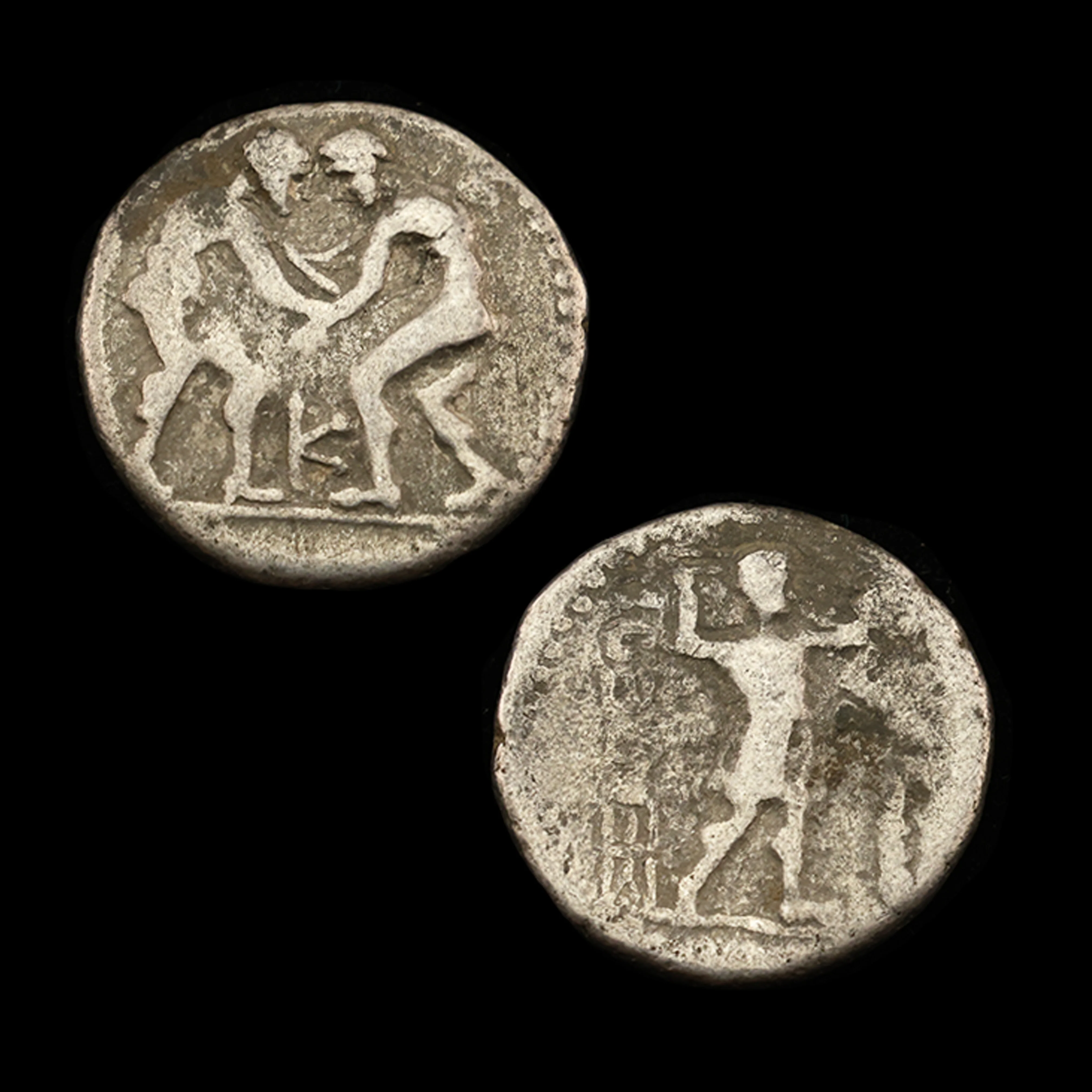Greek Olympic Coin | Wrestler Stater - Image 2