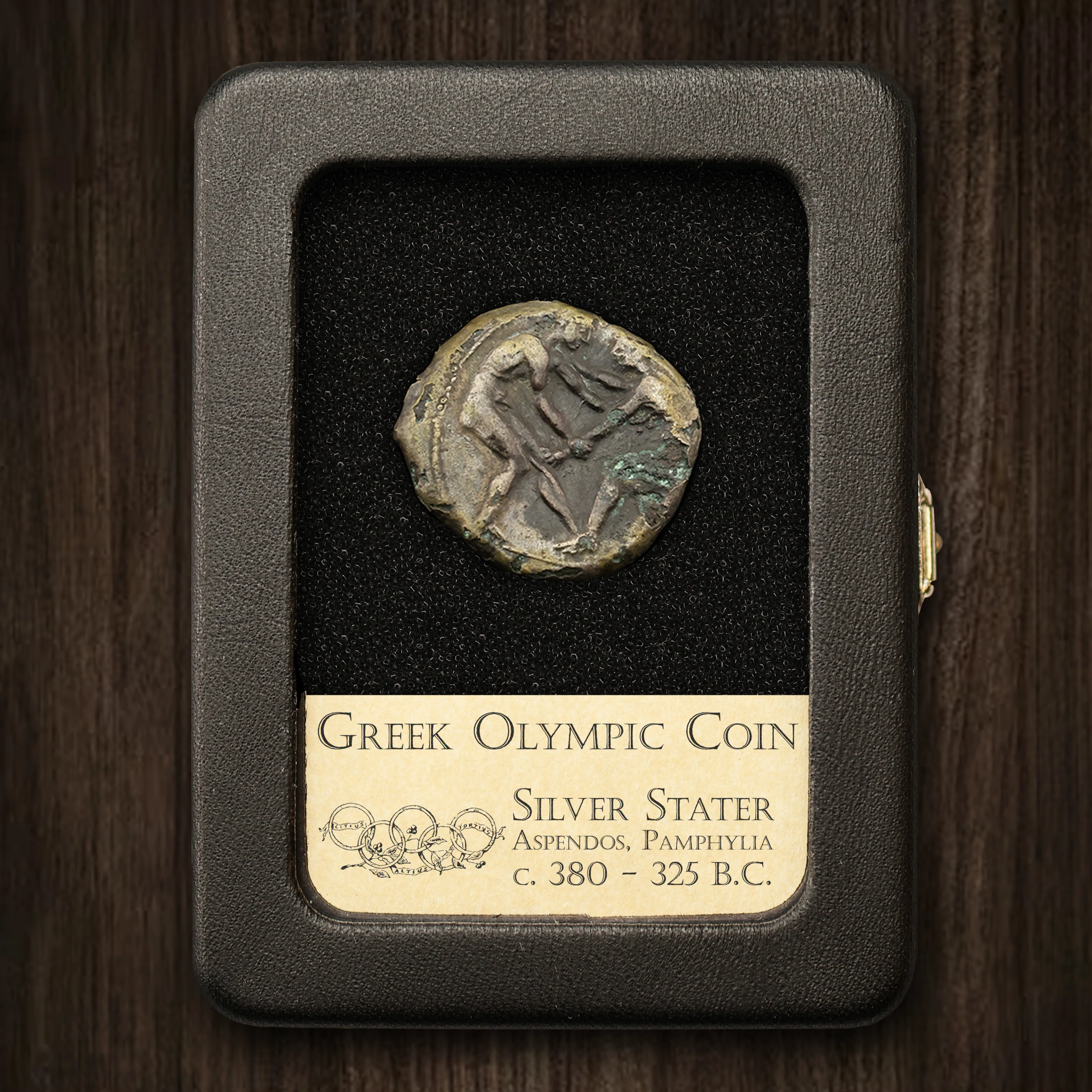Greek Olympic Coin | Wrestler Stater