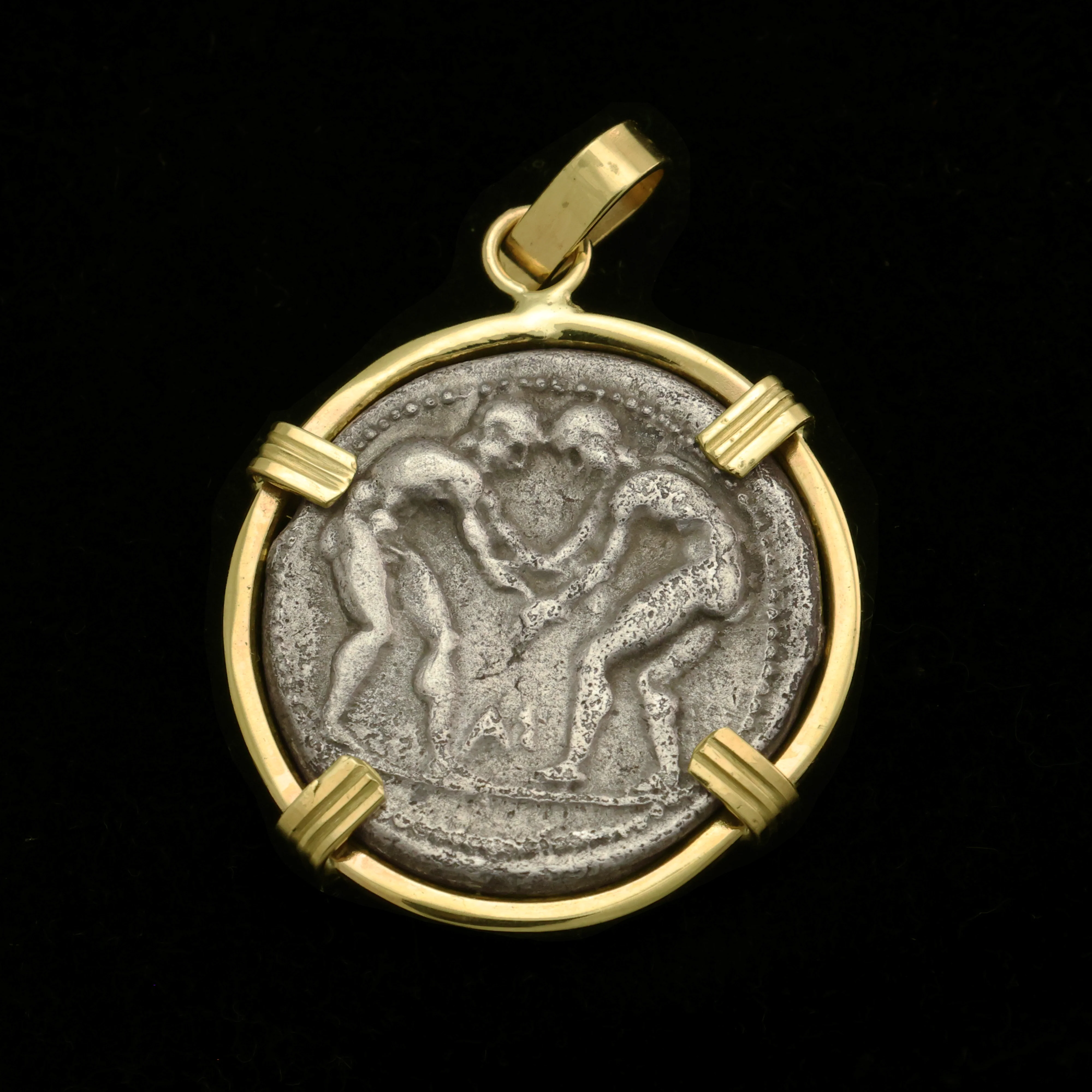 Ancient Greek Wrestler Pendant